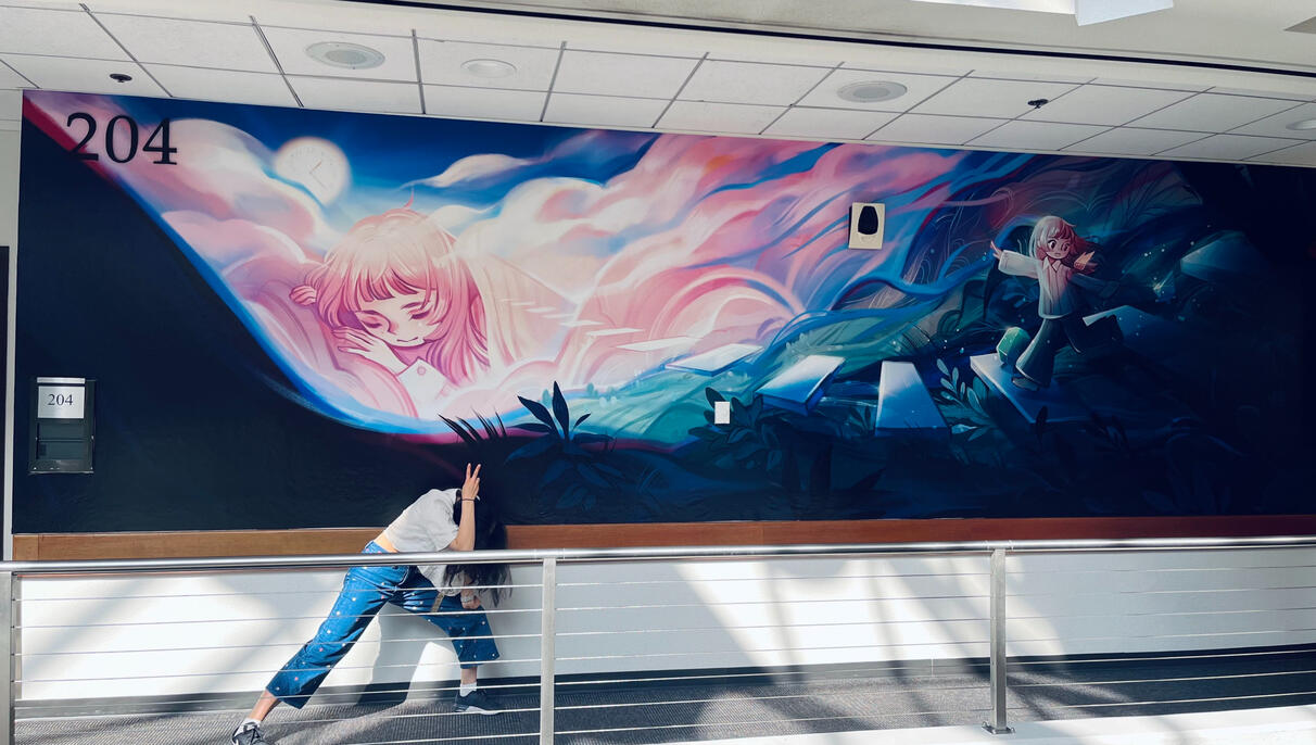 Mural at Lightbox Expo